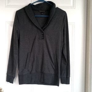 Banana Republic grey cowl sweatshirt size small women's